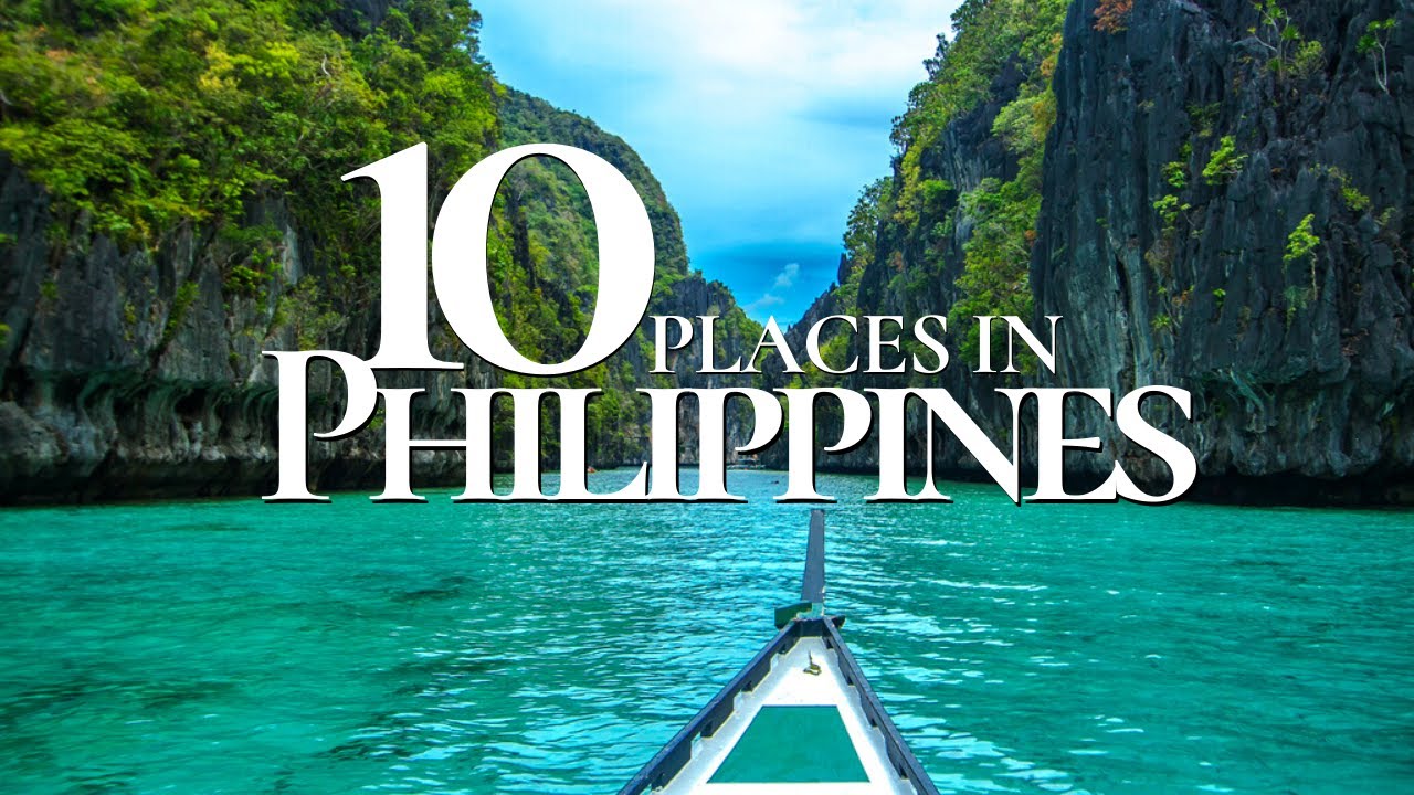 Youtube Thumbnail -  Top 10 Best Places to Visit in Philippines - Travel Video